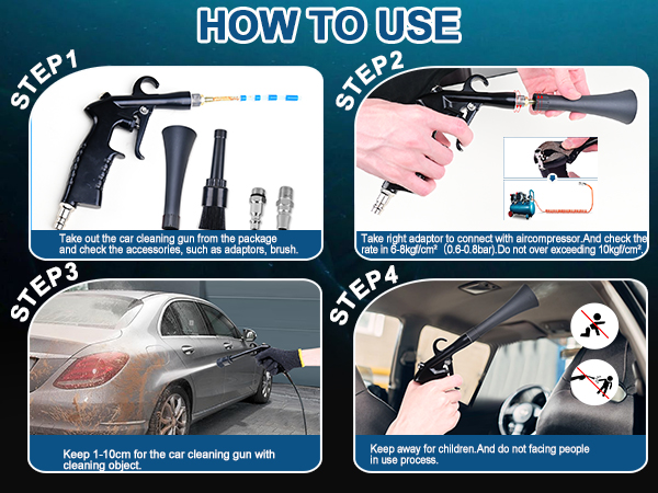 high pressure car cleaning gun