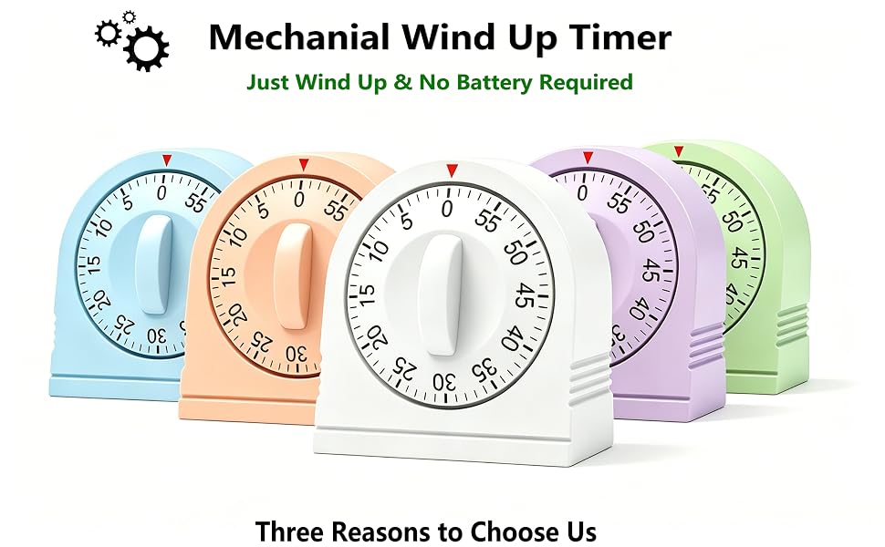 60 minutes wind up mechanical timer