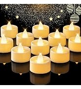 BEICHI Flameless Candles, 24Pack Battery Operated Candle, LED Tea Lights Candles Battery Operated...