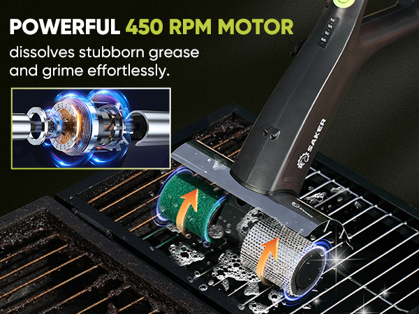 Saker Electric Grill Brush