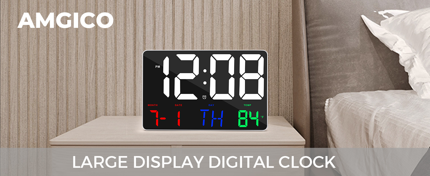 digital clock for bedroom