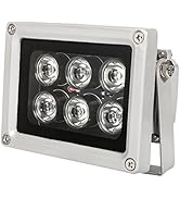 Infrared Illuminator, 850nm 6 LEDs 130 Feet 60 Degree Wide Angle IR Illuminator for Night Vision,...
