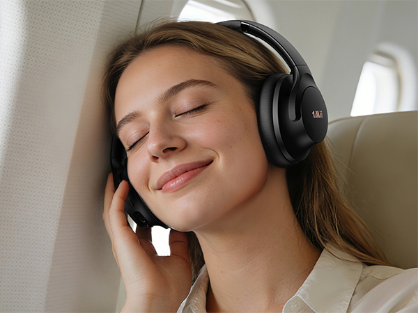 1Mii AI Y8 Active Noise Cancelling Headphones, Wireless Headphones Over Ear Bluetooth 6.0
