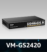 VIMIN 24-Port Gigabit Ethernet Switch with 2 Uplink 1000Mbps Ports, 26-Port Network Switch
