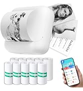tenwin Mini Portable Printer, Inkless Bluetooth Print Pod, Portable Sticker Thermal Printer, Labe...