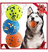 Mankoda Durable Dog Balls for Aggressive Chewers, 3'' ETPU Indestructible Rubber Floating Fetch T...
