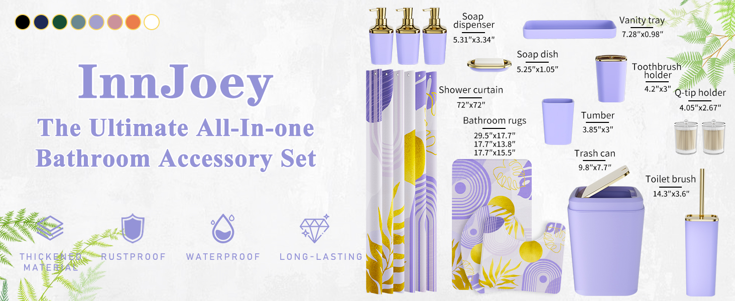 bathroom accessories set
