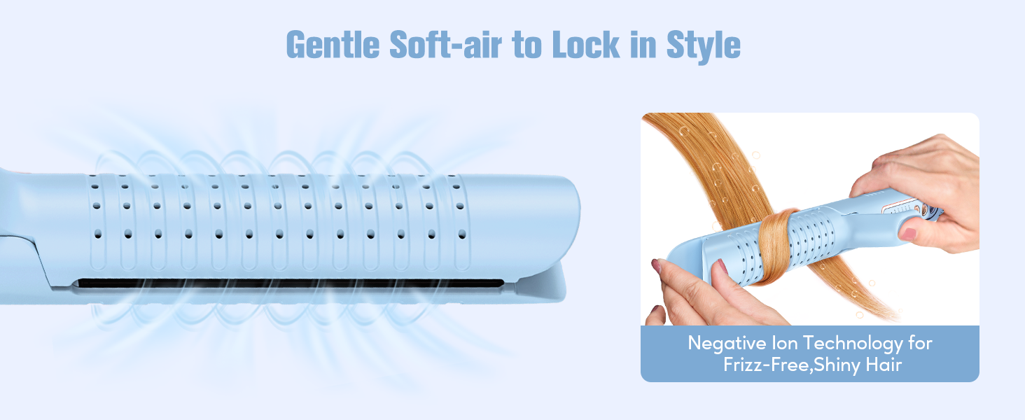 flat iron curling iron in one