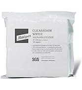 AAWipes Cleanroom Cloth Wipes 6"x6" (Bag of 150 Pcs) Double Knit 100% Polyester Wipers Lint Free ...