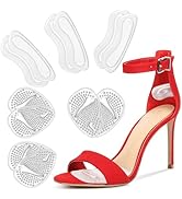 ONUEMP 6 Pairs Heel Pads for Shoes, Silicone Heel Grips Protectors and Ball of Foot Cushions for ...