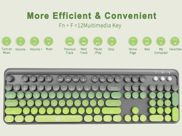clicky wireless keyboard