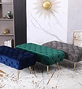 Roundhill Furniture Sira Bench, one, Blue
