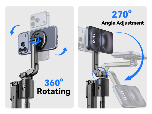 auto face tracking tripod 360 rotation with stand