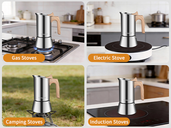 Stainless Steel Moka Pot