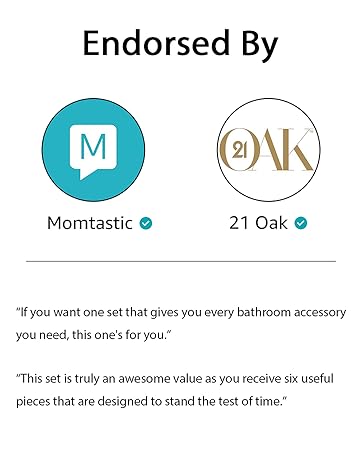 IMAVO bathroom accessories set endorsed