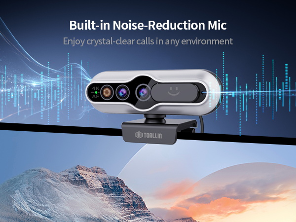 4k webcam with microphone