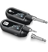 EBJ Wireless Guitar System UHF Wireless Guitar Transmitter Receiver Rechargeable Audio Wireless T...