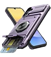 Vofolen for Samsung Galaxy A15 5G Case Wallet with Card Holder [Store 2 Cards] + 360° Rotated Rin...