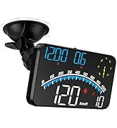 GPS Digital Head Up Display for Car, Digital Speedometer HUD 5V GPS Speedometer for Car MPH with ...