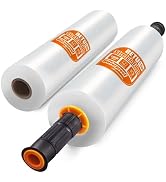 BETU Plastic Wrap Stretch Film for Moving Supplies 15inch X 1000ft, Shrink Wrap Stretch Roll Indu...