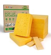 8-Count Pop Up Cellulose Sponges | Non-Scratch Eco-Friendly Kitchen Sponges for Dishes, Bathroom,...