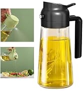 ZEREOOY Olive Oil Sprayer Mister for Cooking,Olive Oil Dispenser Bottle 2 IN 1,17oz Oil Mister Sp...