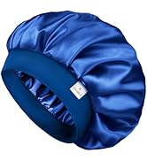 YANIBEST Bonnet for Men Hair Bonnet for Sleeping Double Layer Satin Bonnets for Black Women Curly...