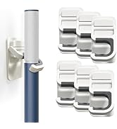 Broom Holder Wall Mount, Broom Holder Wall Mount Self Adhesive, Broom Wall Mount No Drilling Supe...