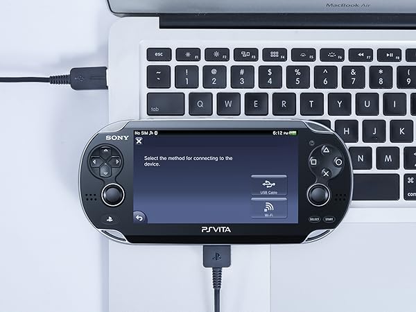 Upgraded PS Vita Charger Cable, Playstation Vita Charging Cable PSV 1000 USB Data &amp; Power Charger