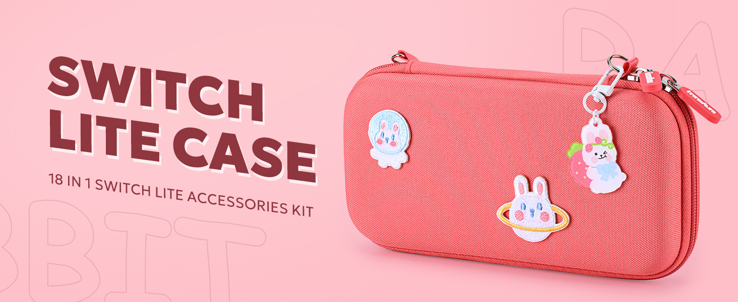 nintendo switch lite case coral