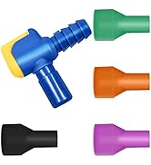 QINGLER Big Bite Valve Replacement Mouthpiece Hydration Bladder Nipple 4 Color with 1 Pack Shutof...