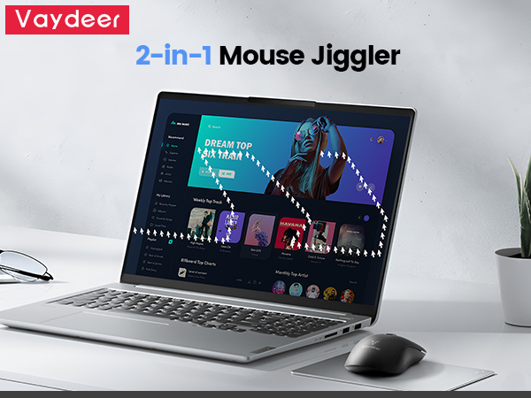 Wireless Mice with Build-in Mouse Jiggler Mover