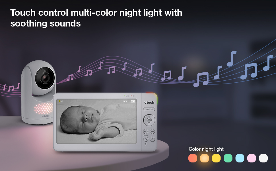 VTech HQ video baby monitor with camera and audio