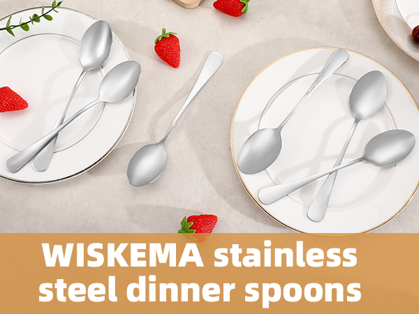 wiskema stainless steel dinner spoons