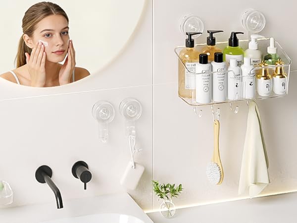 LUXEAR Shower Caddy Suction Cup