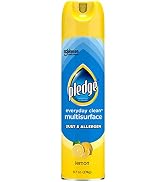 Pledge Everyday Clean Multi Surface Cleaner Aerosol, Dust &amp; Allergen, Lemon, 9.7 oz (Pack of 1)