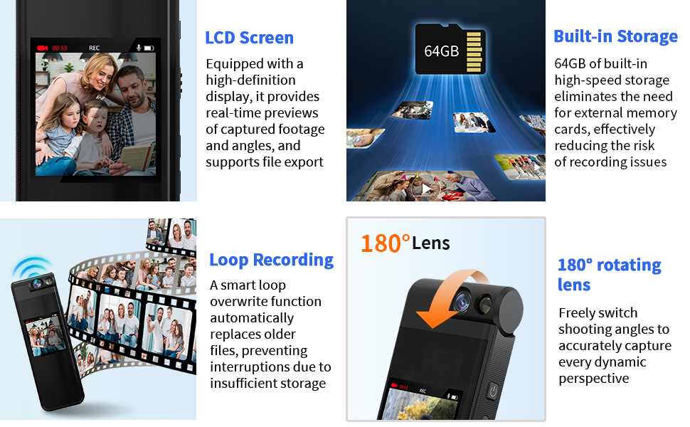 body camera body cam body cameras with audio and video recording mini body camera