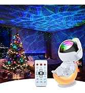 Rossetta Astronaut Galaxy Projector Night Light with Timer and Remote, Kids Adults Room Decor, Pa...