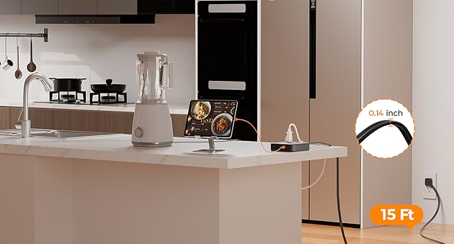 15 Ft Flat Extension Cord