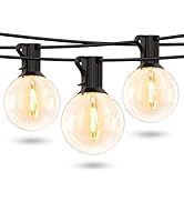 Lepro LED Outdoor String Lights for Patio, 50ft Bistro Lights with 26 Shatterproof G40 Globe Edis...
