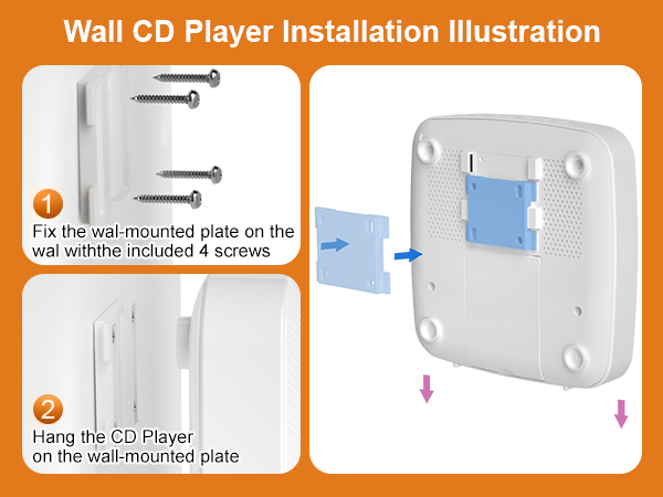 wall cd player