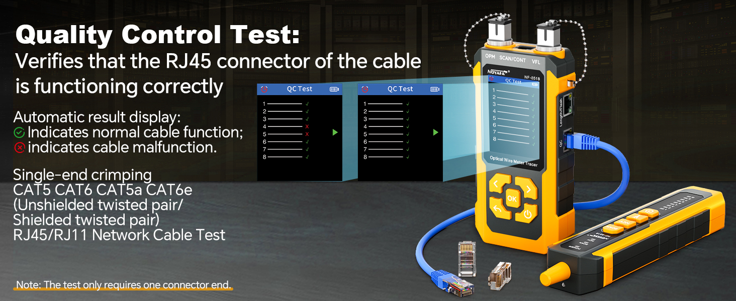 NF-8518 Network Cable Tester with Optical Power Meter, Ethernet Cable Tester