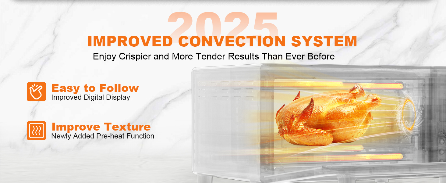 2025 convection system pre-heat function