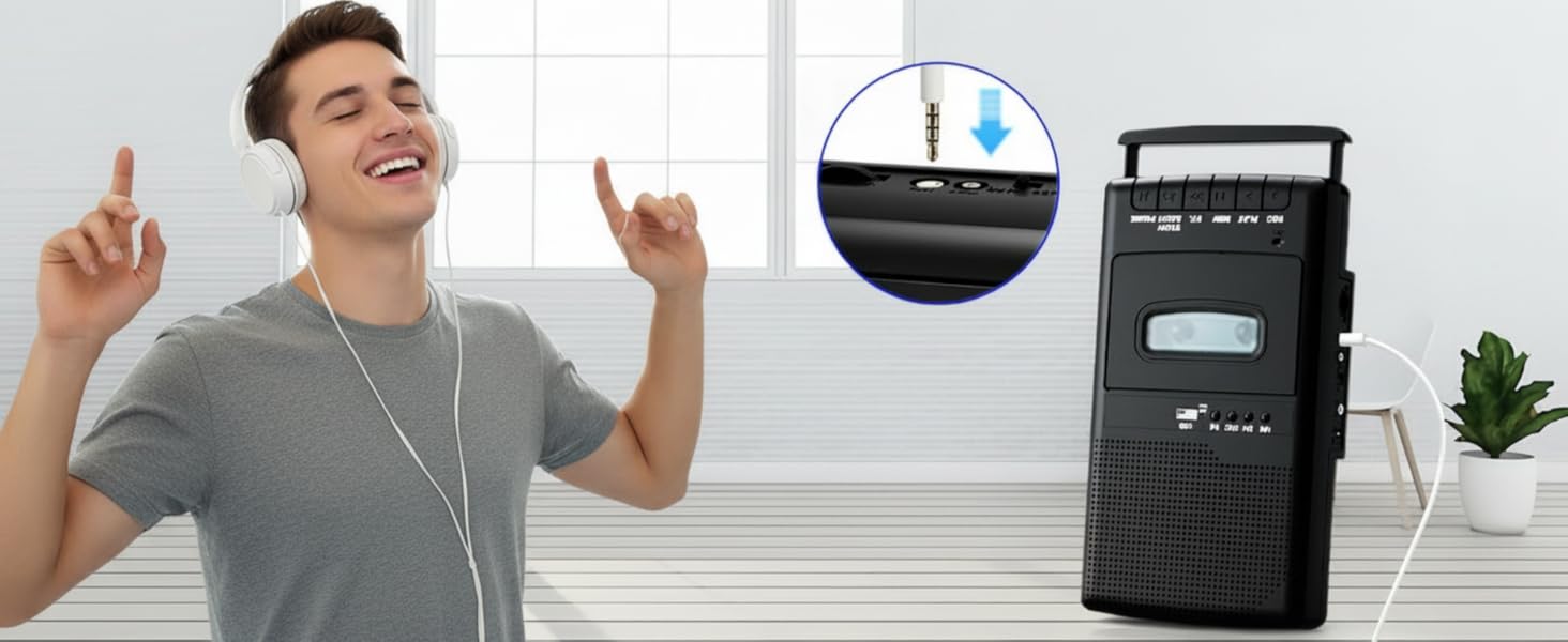 cassette tape player recorder