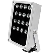 IR Illuminator, 4pcs Laser Infrared LEDs and 12pcs 850nm IR Array LEDs, Up to 200 Feet Super Brig...