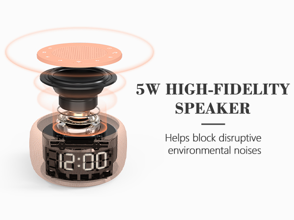 Sound machine alarm clock