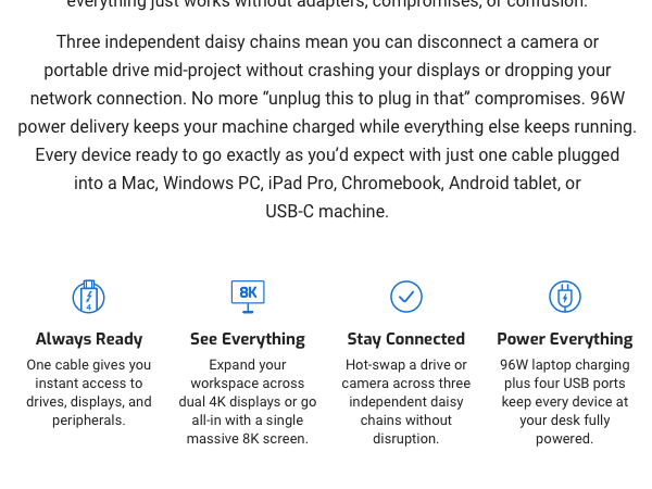 Everything You Need. One Cable. Always Ready.