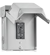SURAIELEC Outdoor Outlet Box, 20 AMP WRTR GFCI Receptacle, Rainproof 3R Enclosure, Weatherproof A...