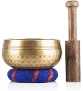 Ohm Store Tibetan Singing Bowl Set — Meditation Sound Bowl Handcrafted in Nepal for Yoga, Chakra ...