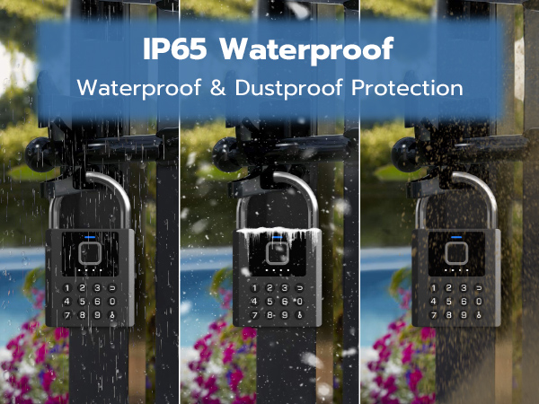 Foxlock Fingerprint Combination Padlock With Code Keypad